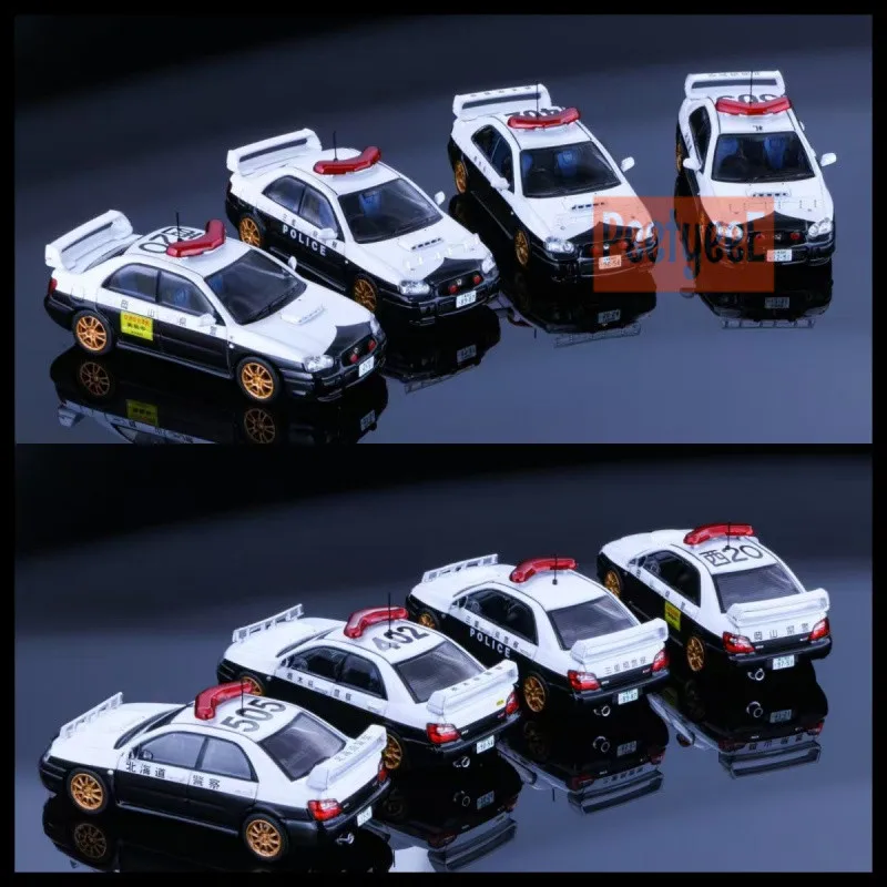 Rollin 1/64 Subaru Impreza Japanese Police Car Diecast Car Model Alloy Simulation Collection Toy Gift For Boys view 2