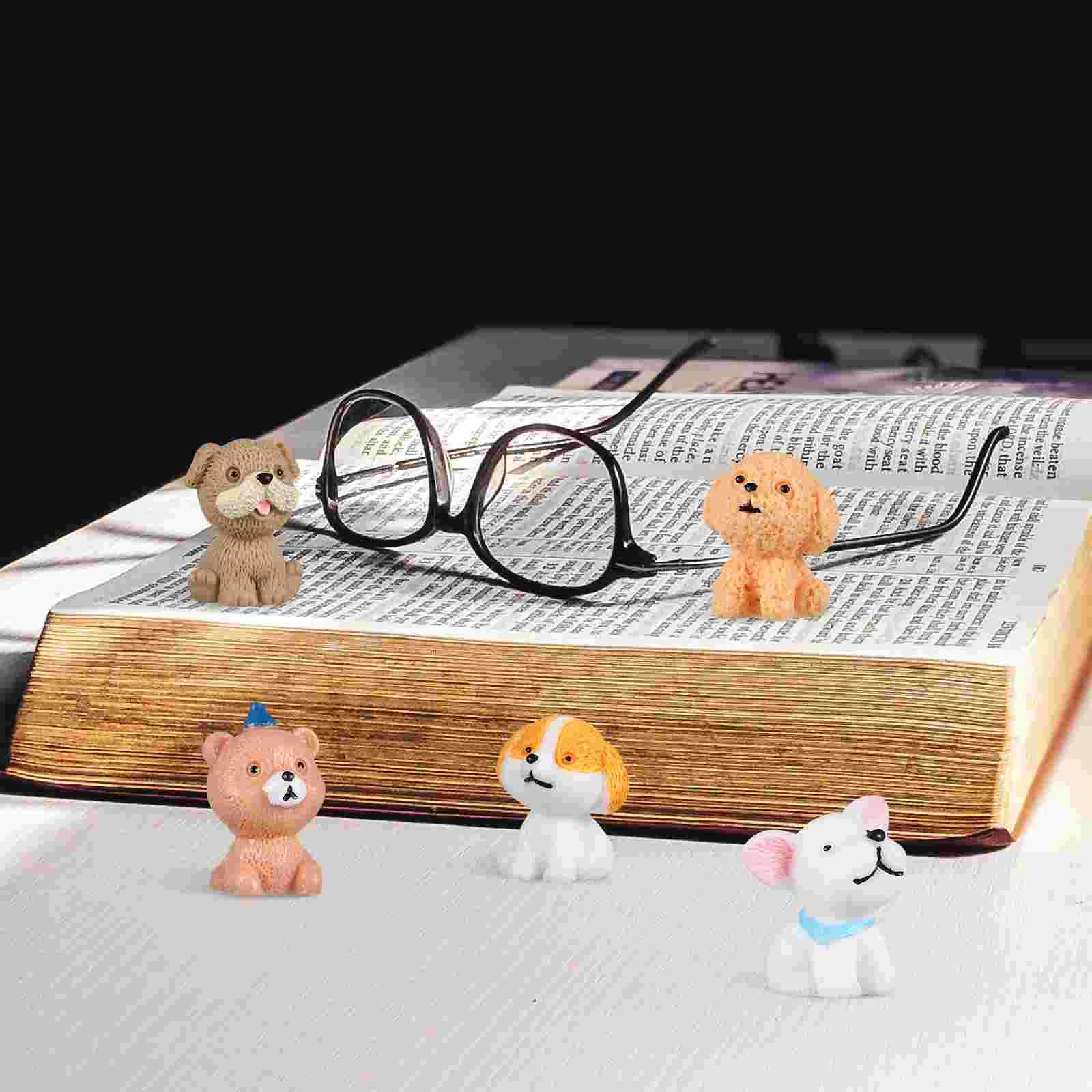 

12 Pcs Cartoon Puppy Ornaments Dog Figurines Puppies Decor for Home Statue and Table Decorations Cake