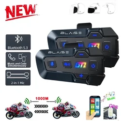 Motorcycle Helmet Bluetooth Intercom Headset Wireless Interphone Intercomunicador Moto Waterproof HandsfreeCall Headphone