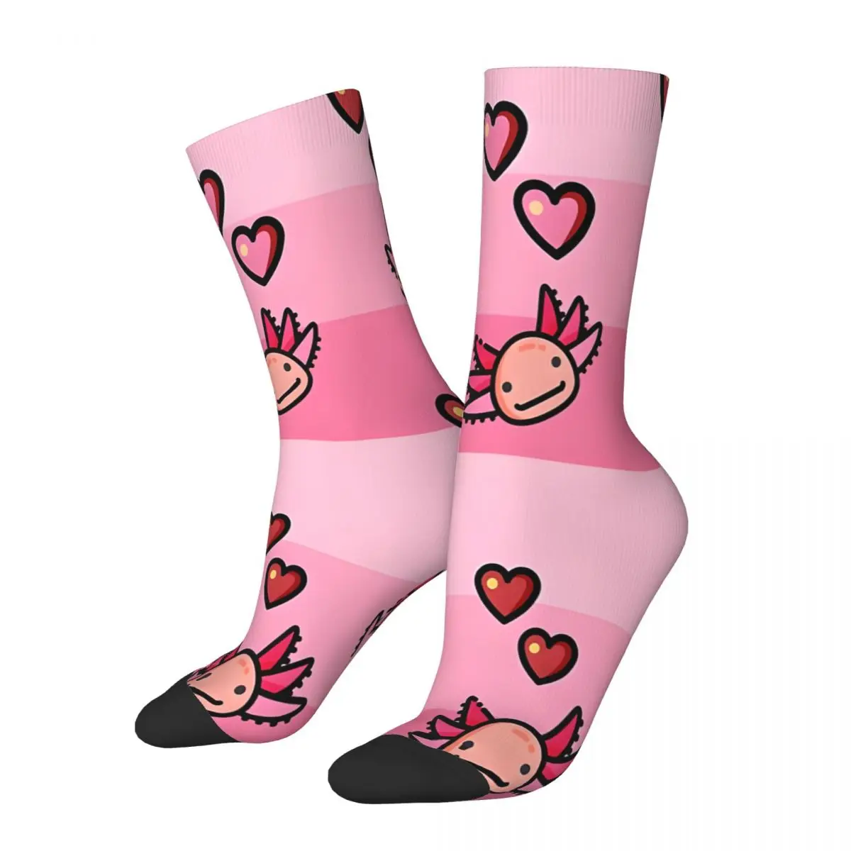 Pink Fever Axolotl Socks Male Mens Women Spring Stockings Polyester