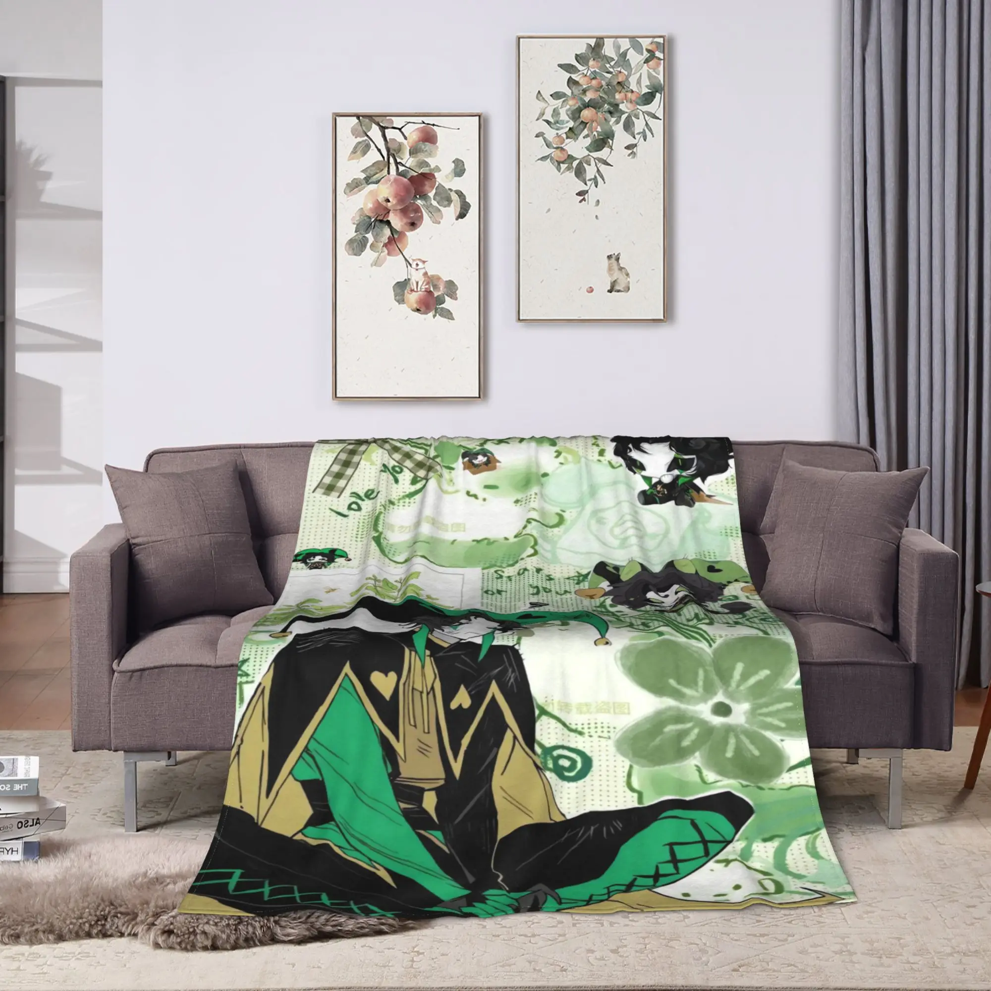 Warm Blanket Travel Office The Freak Circus Bedding Throws  Flannel Bedspread For Couch Chair Sofa Bed Print Sofa Bed Cover