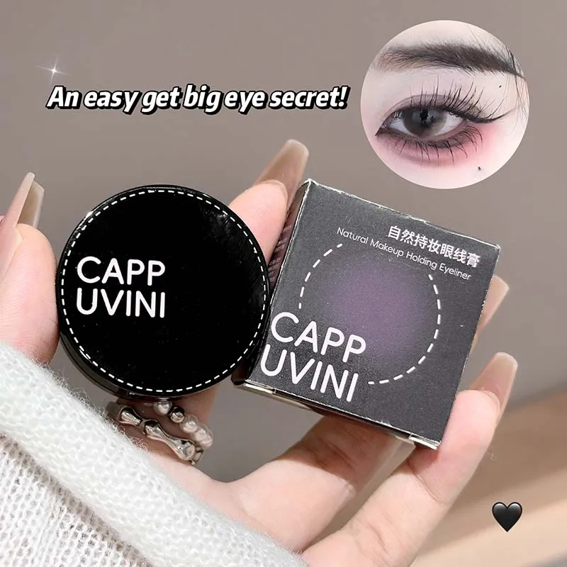 CAPPUVINI Eyeliner gel impermeabile - Trucco occhi dall'aspetto naturale a lunga durata a prova di sbavature, resistente al sudore, senza sbavature