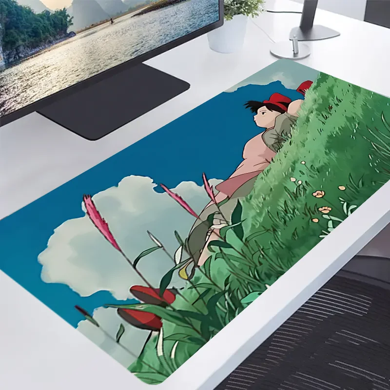 Alas Mouse, 31,49 x 11,81 inci, alas mouse dengan alas karet anti selip setebal 2mm, cocok untuk kantor, rumah, bermain game