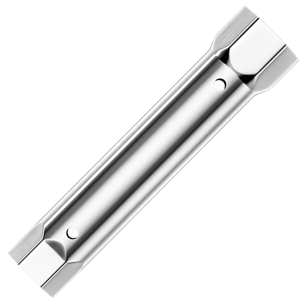 

Silver Pipe Spanner Repair Tool Hexagon Double Headed Socket Wrench Wrenches Accessory Drain Installation Ratchet Wrench