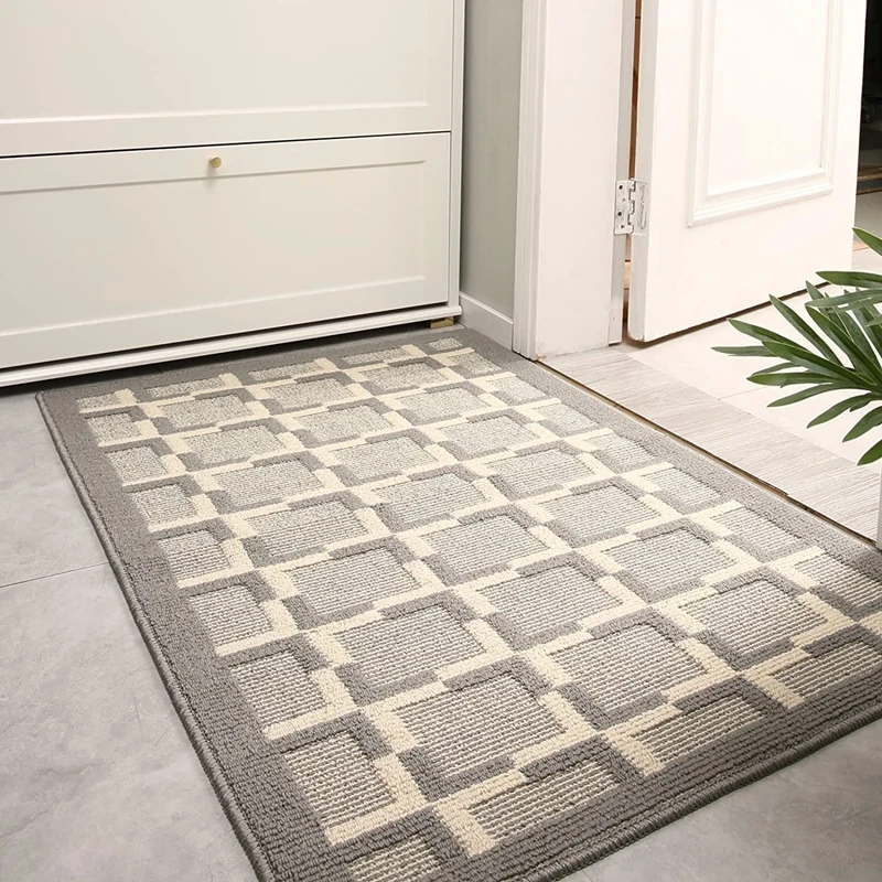 

Inyahome Indoor Outdoor Entryway Doormat Upgraded Non-Slip Floor Mat Rugs Carpet Pad Morocco Style Welcome Mat for Home Garden