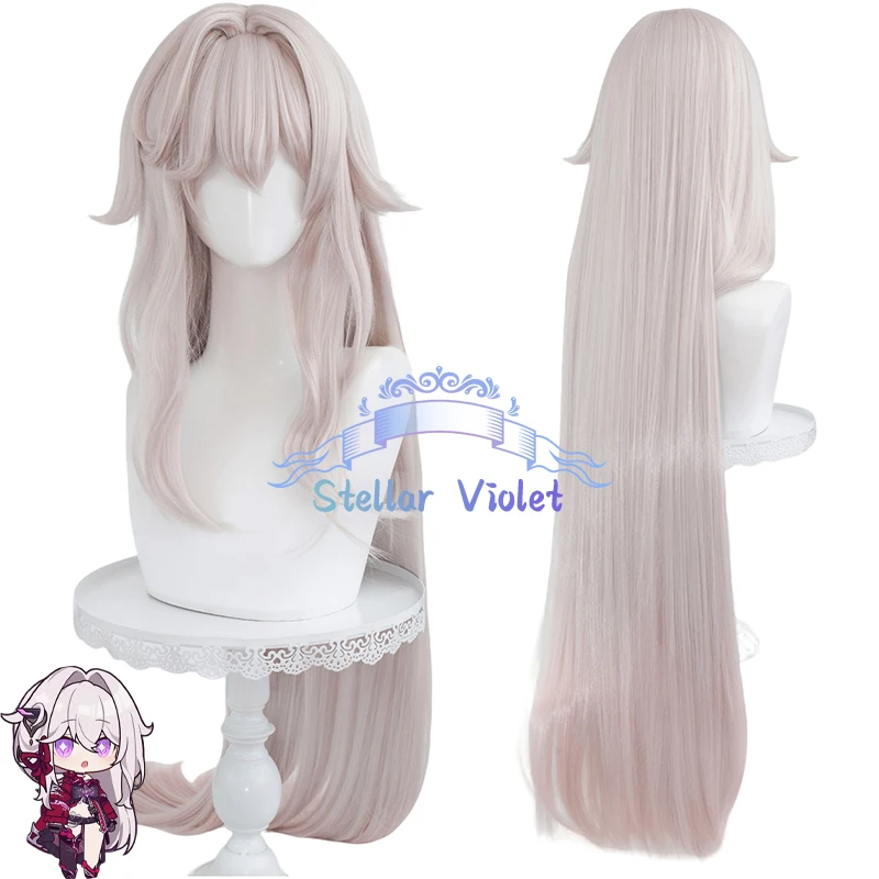 

Game Honkai Impact 3 Wig Thelema Nutriscu Cosplay Wigs Cosplay Costumes 105CM Long Silver Pink Thelema Nutriscu Synthetic Wigs