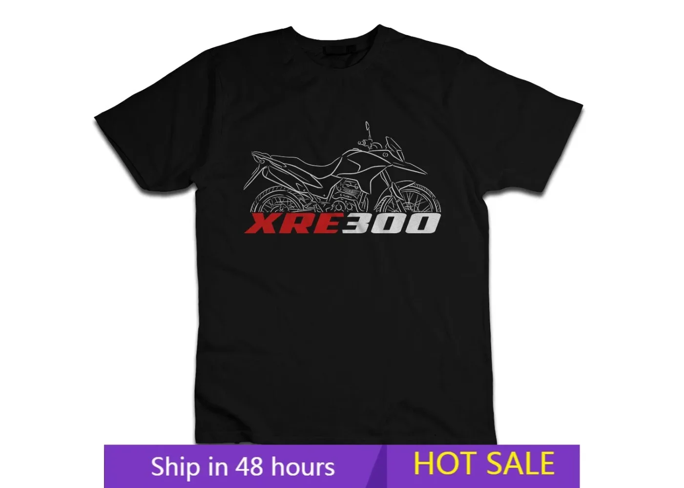 

Motorcycle T-shirts Ho.nd.as XRE300 2009-2024 fans Biker Tee Graphic Summer Short Sleeves 100% Cotton Cool Tee