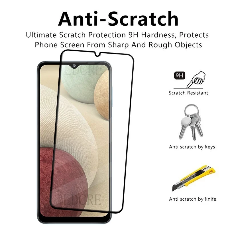 4Pcs For Samsung A12 Glass Samsung Galaxy A12 Tempered Glass 9H Protective Full Cover Glue For Screen Protector Samsung A12 A 12 - Image 3