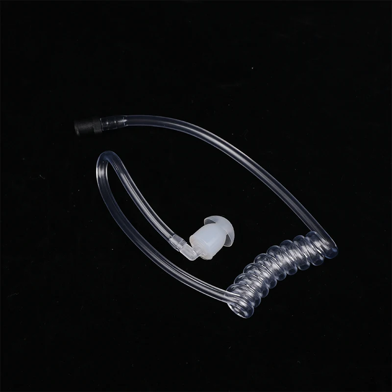 Transparent Coil Acoustic Air Tube Earplug Replacement For Radio Earpiece Headset For Motorola For Baofeng Radio