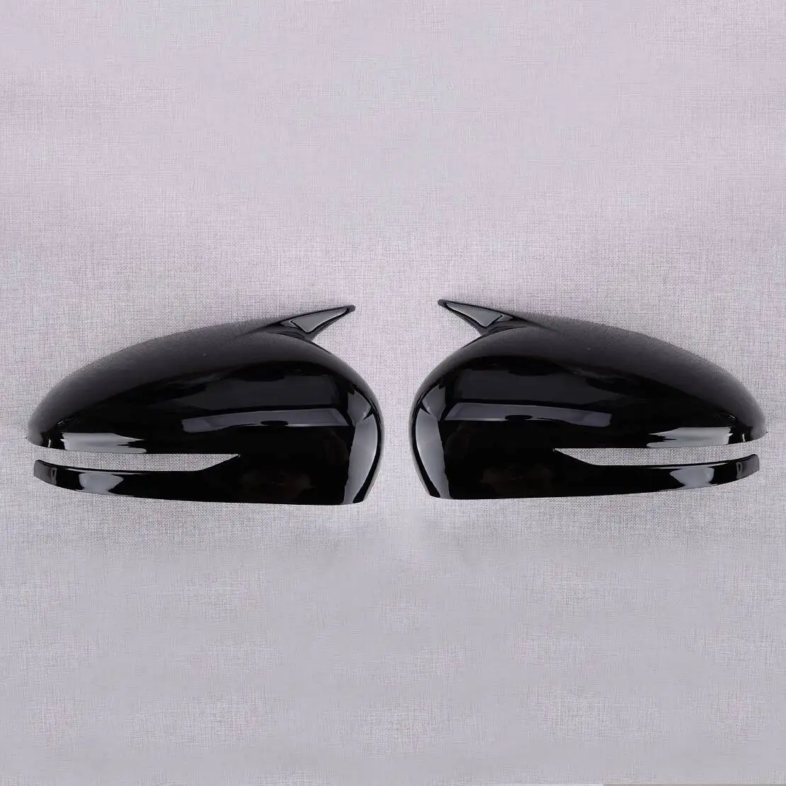 1 Pair Glossy Black Side Rearview Mirror Cover Trim Cap Fit for Genesis G70 2017 2018 2019 2020 2021 2022 2023