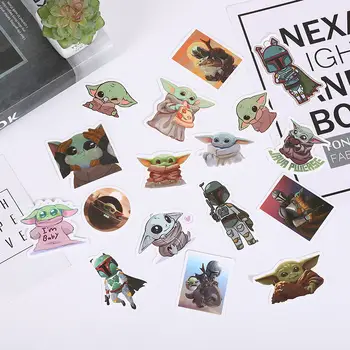 50張可愛尤達寶寶貼紙 卡通動漫貼紙 兒童玩具 筆記型電腦 吉他 摩托車 汽車 手機 塗鴉貼紙 禮物 6 最佳銷售 星際大戰尤達 - №6