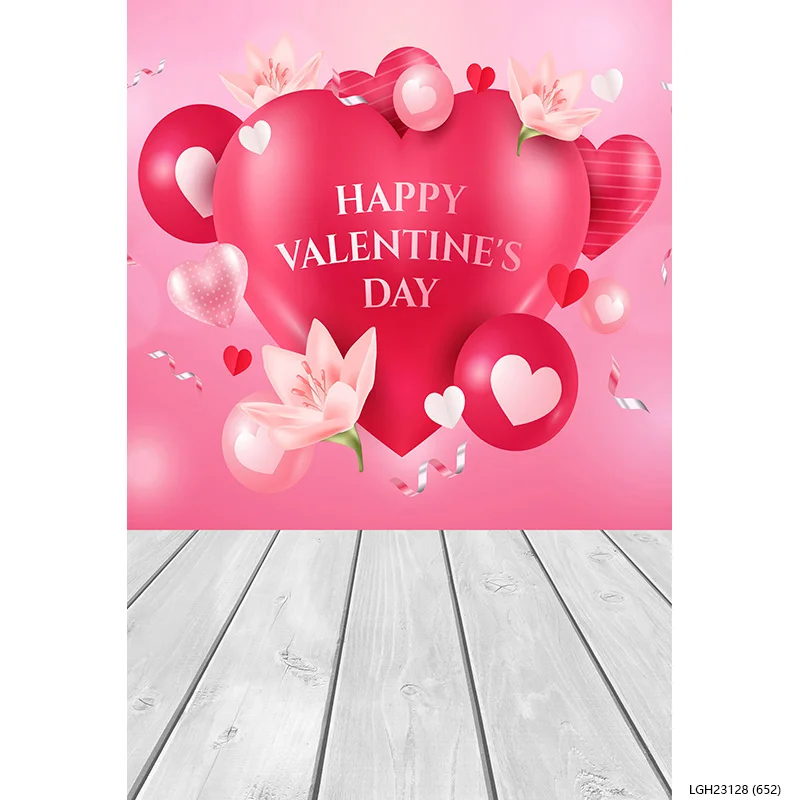 ZHISUXI Rosebud Wedding Valentine's Day Photography Backdrops Props Valentine's Day Heart Photographic Background HGG-17