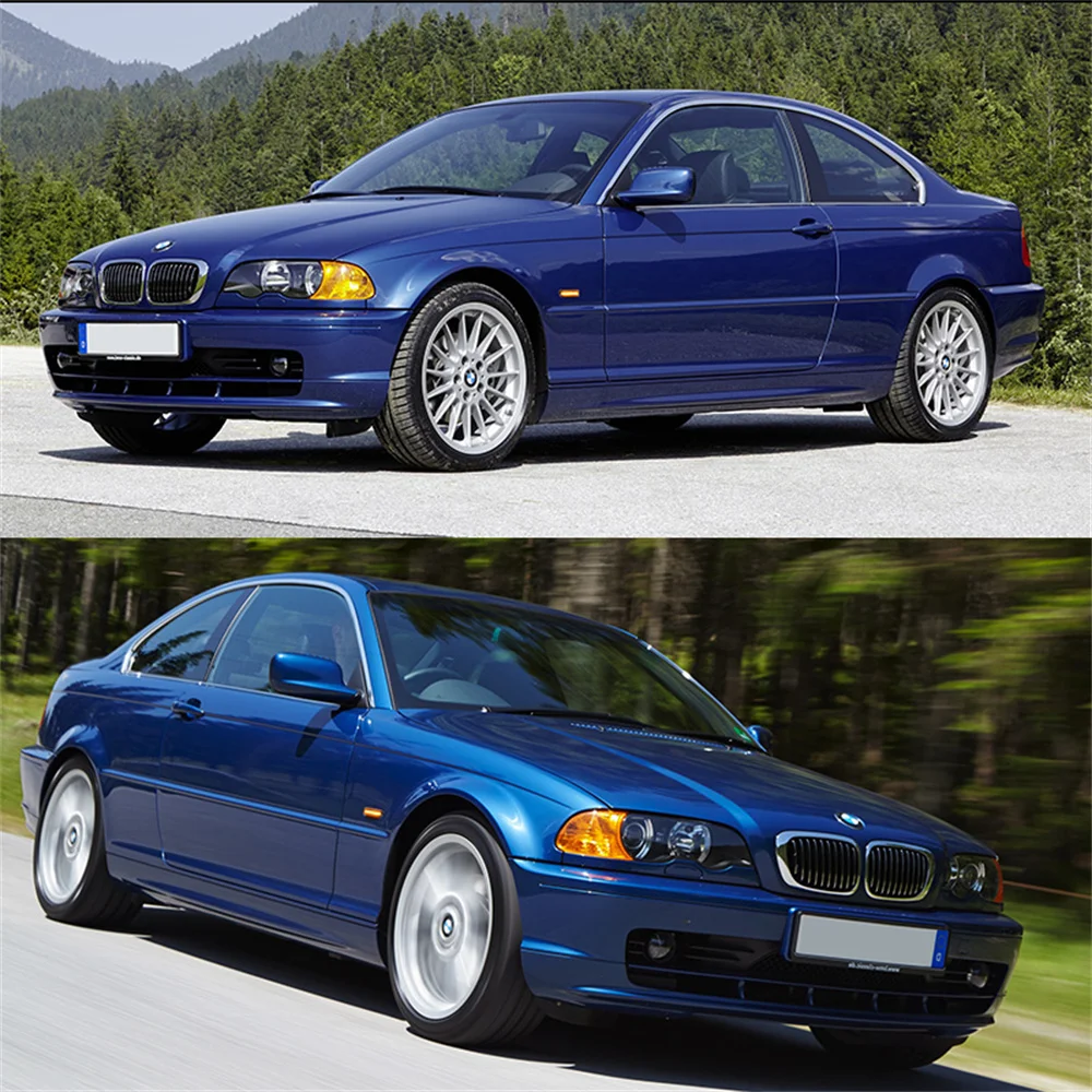 BMW 3シリーズ 323ci 325ci 328ci 330ci E46 323i 328i用 ダイナミックアンバーLEDフロントサイドマーカーインジケーターライト ウインカーランプ