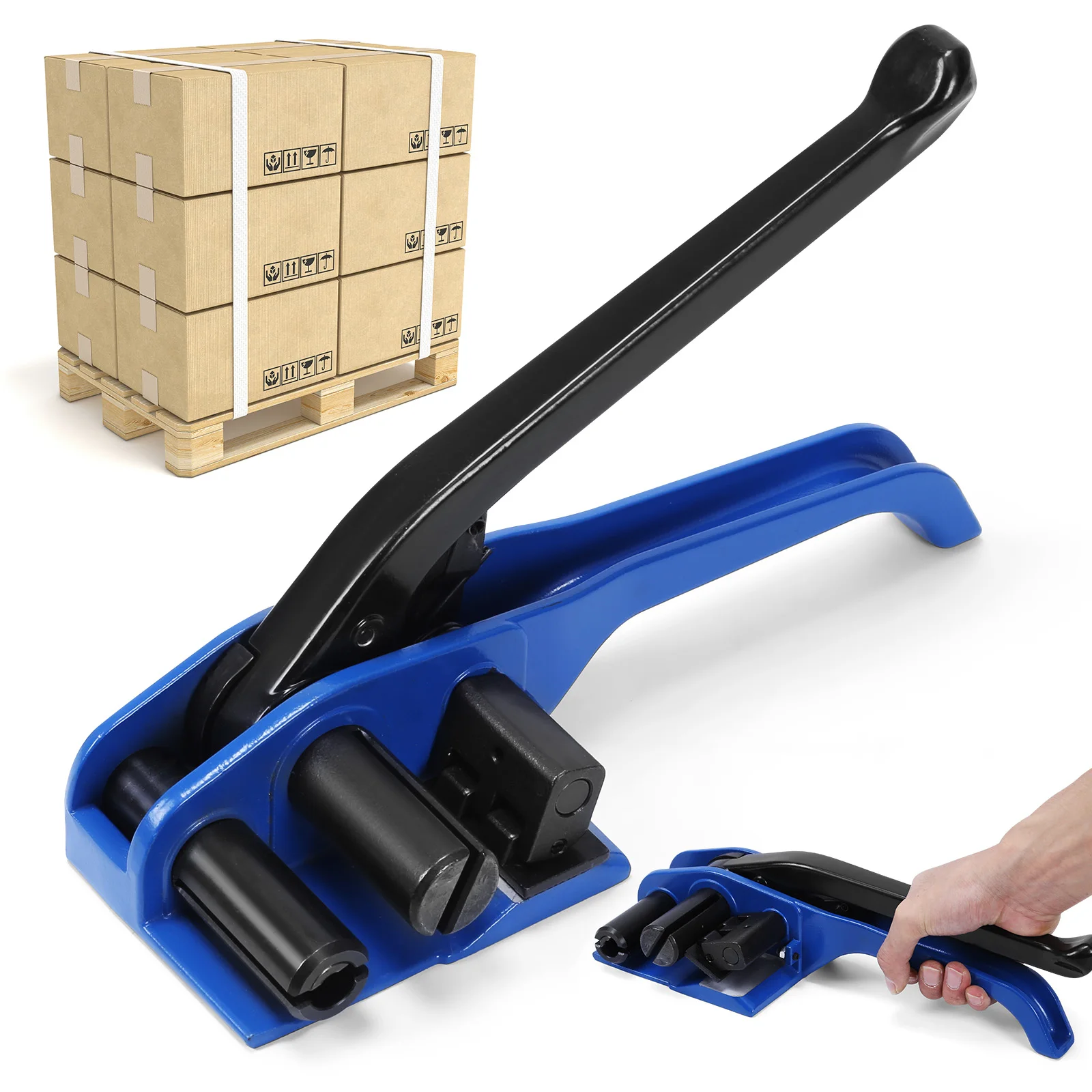 

Nylon Strap Pallet Heavy Duty Tensioner with Built-in Cutter Heavy Duty Banding Strapping Tensioner for Securing Packing
