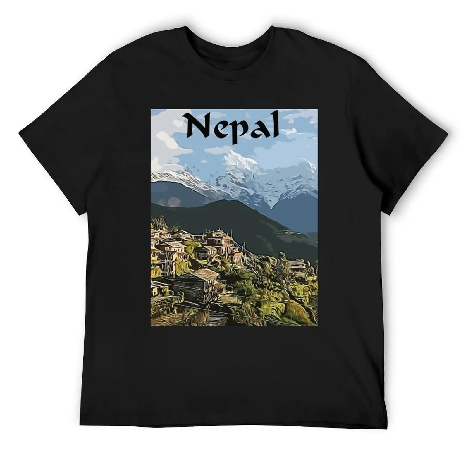 Nepal Travel Vector T-Shirt essential t shirt oversized t shirt mens graphic t-shirts pack