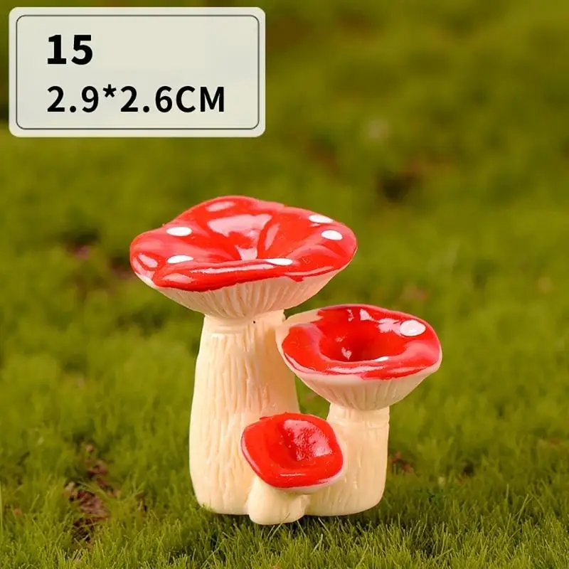 G92C Resina miniatura cogumelo cogumelos Feliz vasos plantas vasos para decoração varanda quarto