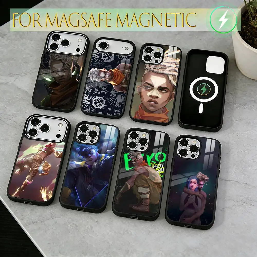 

Time Assassin Ekko Phone Case For iPhone17,16,15,14,13,12,11 Plus,Pro Magnetic For Magsafe Wireless Charging