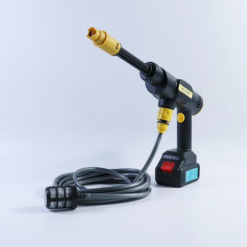 12v 24v Carwash Cordless Car Washer Gun  Portable Lithium Electricity Car Booster Water Jet High Pressure Cleaner