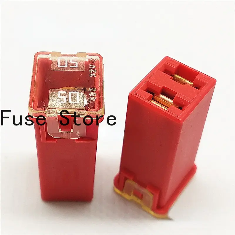 5PCS Imported Square Automobile Fuse Box 0495050.ZXA 495 50A 32V