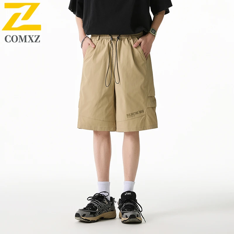 

2025 Summer Cargo Shorts Men's Trendy Casual Multi-Pocket Bermuda Shorts plus size 8XL Teenager Streetwear Loose Sports Shorts