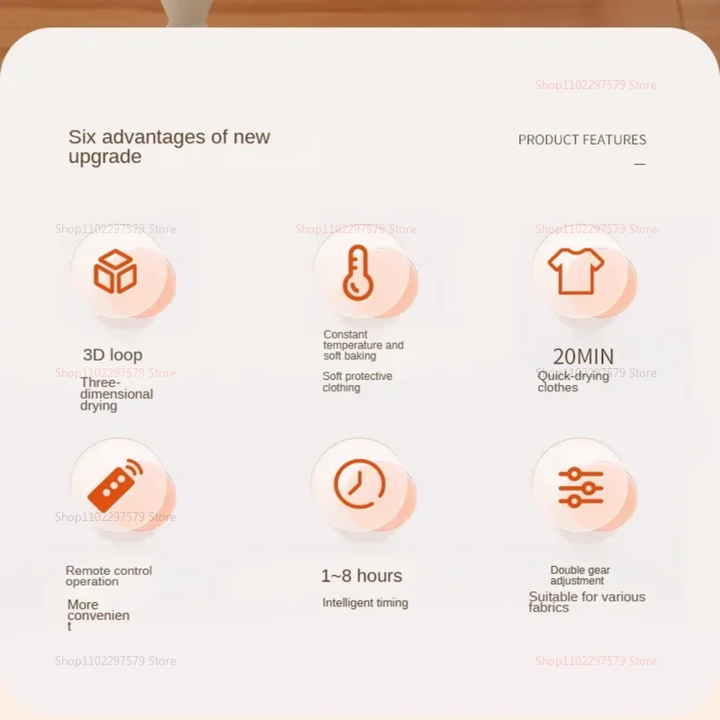 Mini Portable Dryer Foldable Electric Dryer Apartment Portable Dryer Travel RVS With Dryer Bag And Time Set Travel Style