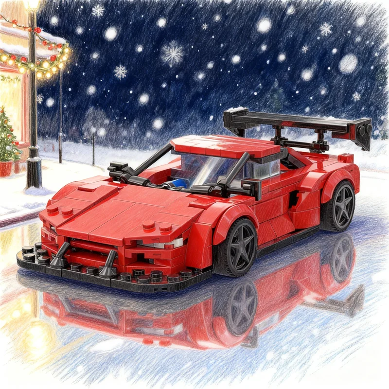 

409pcs MOC Honda NSX Widebody City Champions Model Building Blocks Creative DIY Gift Display Decor Assemble Premium Adult Kids
