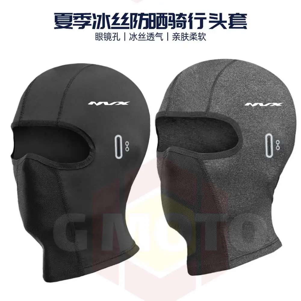 Topi untuk pria helm sepeda lapisan penutup wajah penuh tudung Bandana leher Balaclava sepeda motor untuk pria penutup wajah lari untuk yamaha NVX