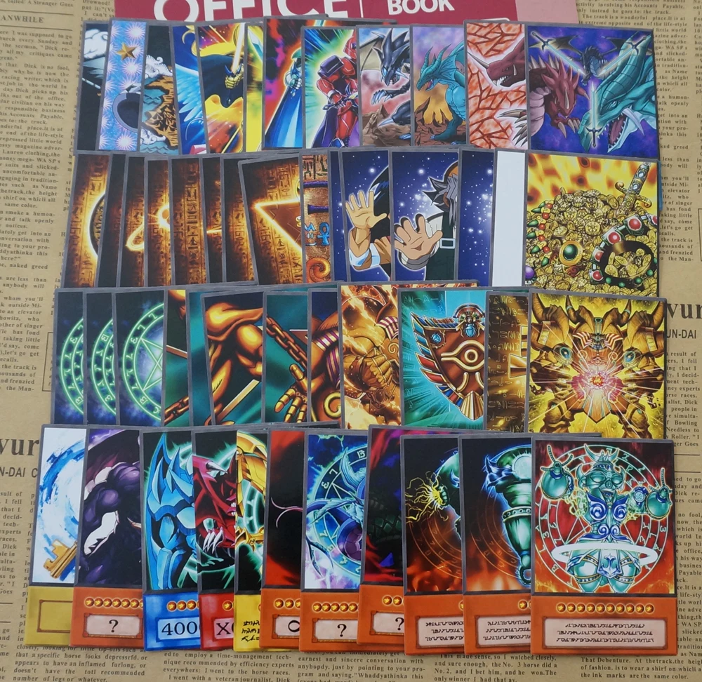 50pcs/set YGO-DM Anime Style Special Cards Legendary Dragon Millennium Items Exodia Orichalcos Orica Retro Collection Paper Card
