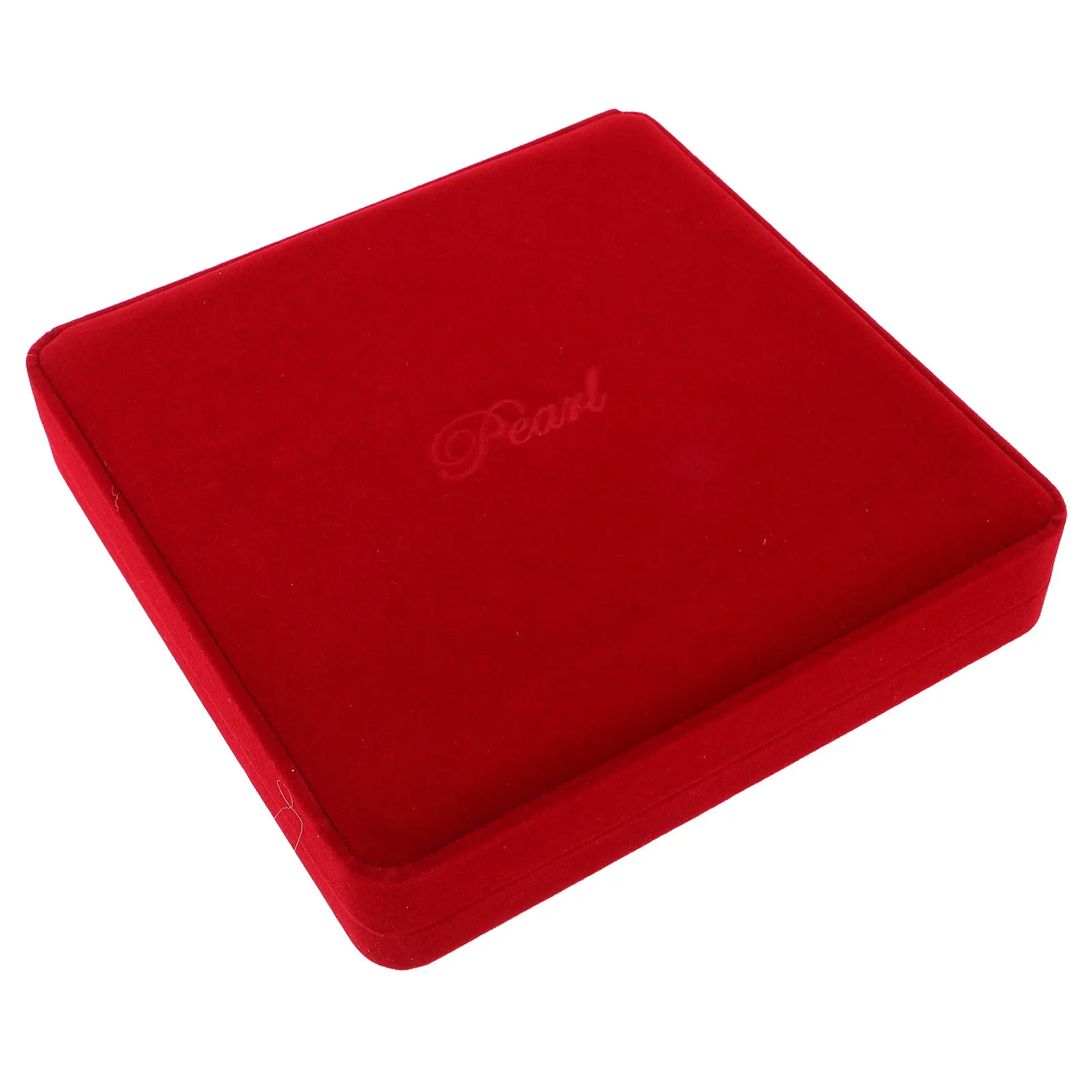 

Pearl Necklace Box Red Soft Jewelry Organizer Case Decorative Storage Holder Travel Chain Necklace Display Heart Jewelry Box
