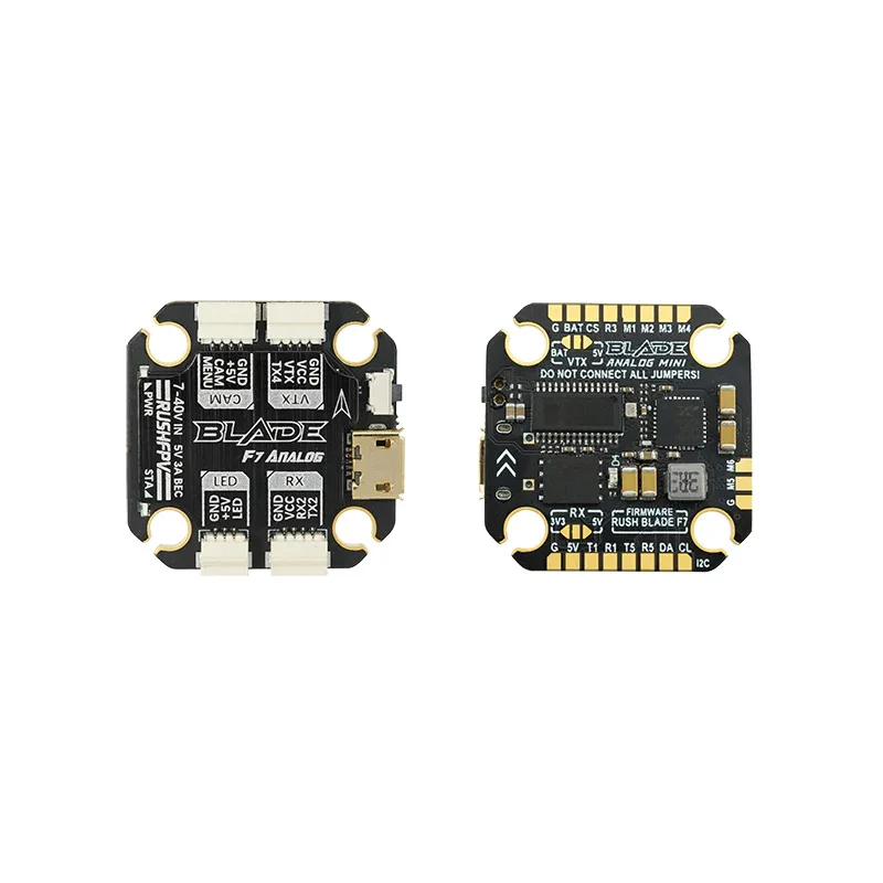 RUSHFPV RUSH BLADE F722 mini Flight Controller Analog / Digital W/ BLHeli_32 4in1 60A ESC Stack 20x20mm for RC FPV Racing Drone