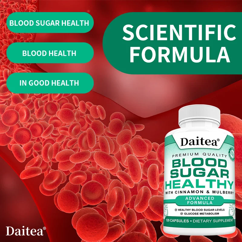 Blood Sugar Support Supplement - Support Normal Blood Sugar and Glucose Metabolism - All Natural Herbal Supplements