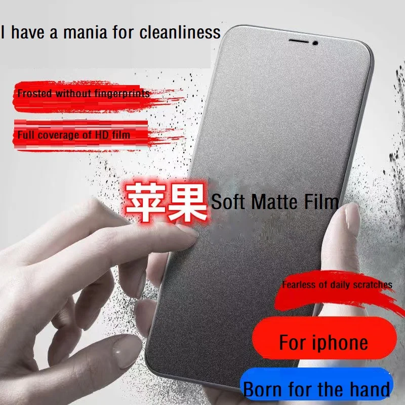 Soft Matte Film Screen Protectors Film for IPhone 12 11 Pro Max 13 Mini Anti-spy Protective Film for IPhone XS XR X 8 7 Plus