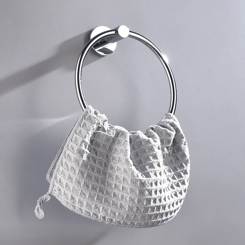 Polished Chrome Stainless Steel Wall Mounted Toilet Paper Holder Towel Rack Kitchen Bathroom Accessory