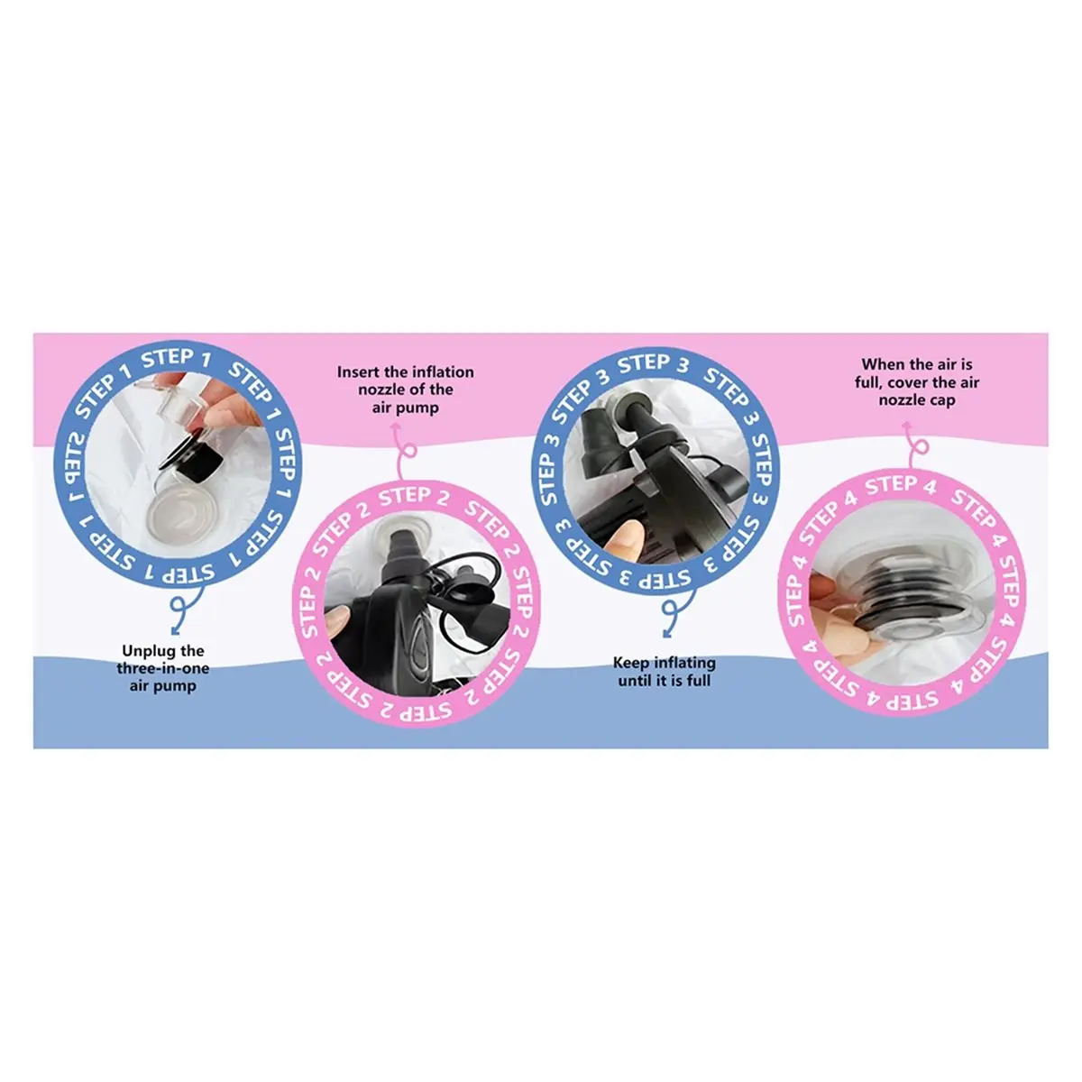 

Надувной матрас для беременных A10R с отверстием для сна на животе, для облегчения боли в спине, включает электрический насос, вилка стандарта США