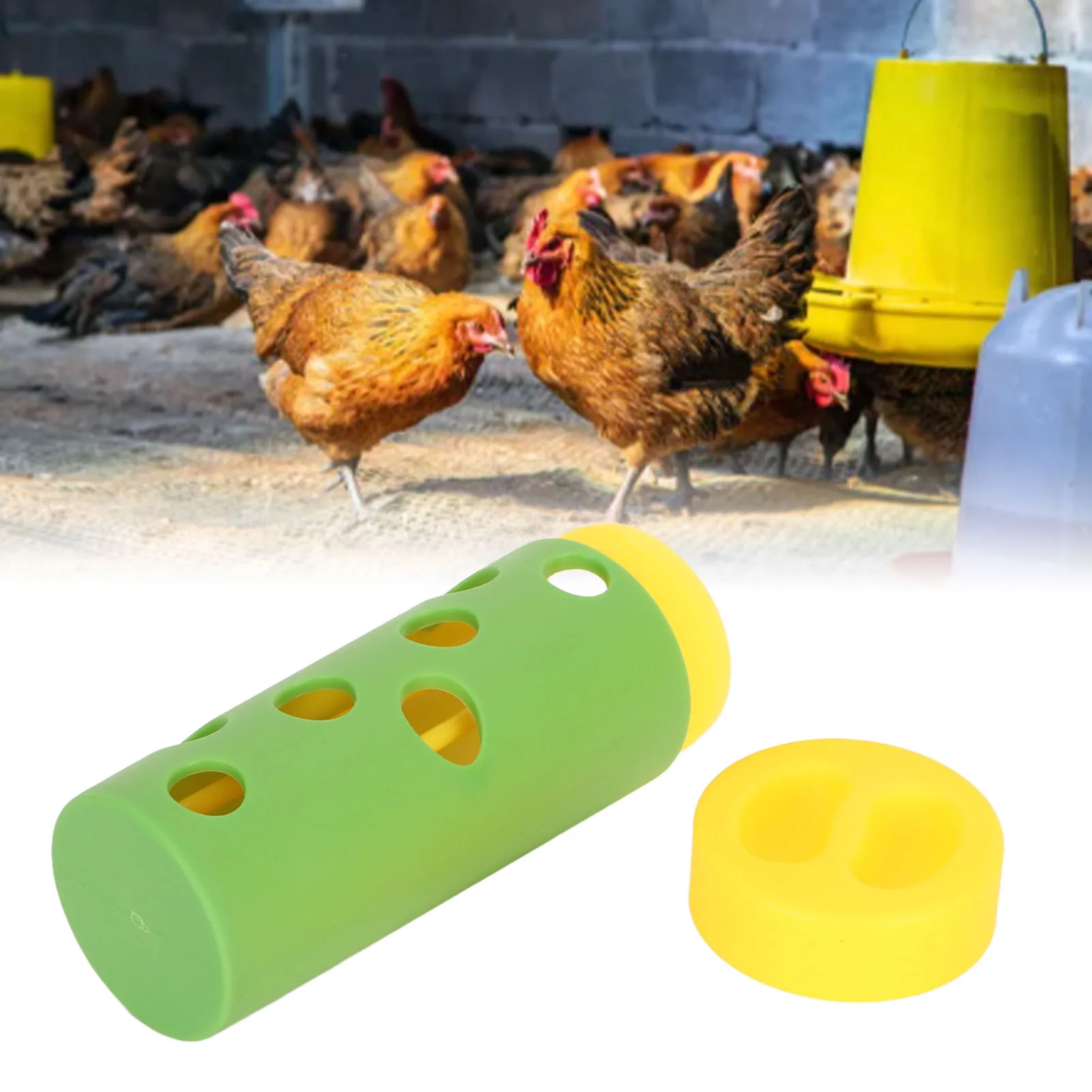 Chicken Treat Roller Bite Resistant Slow Feeding Interesting Safe Feeder Toy For Poultry Chicken