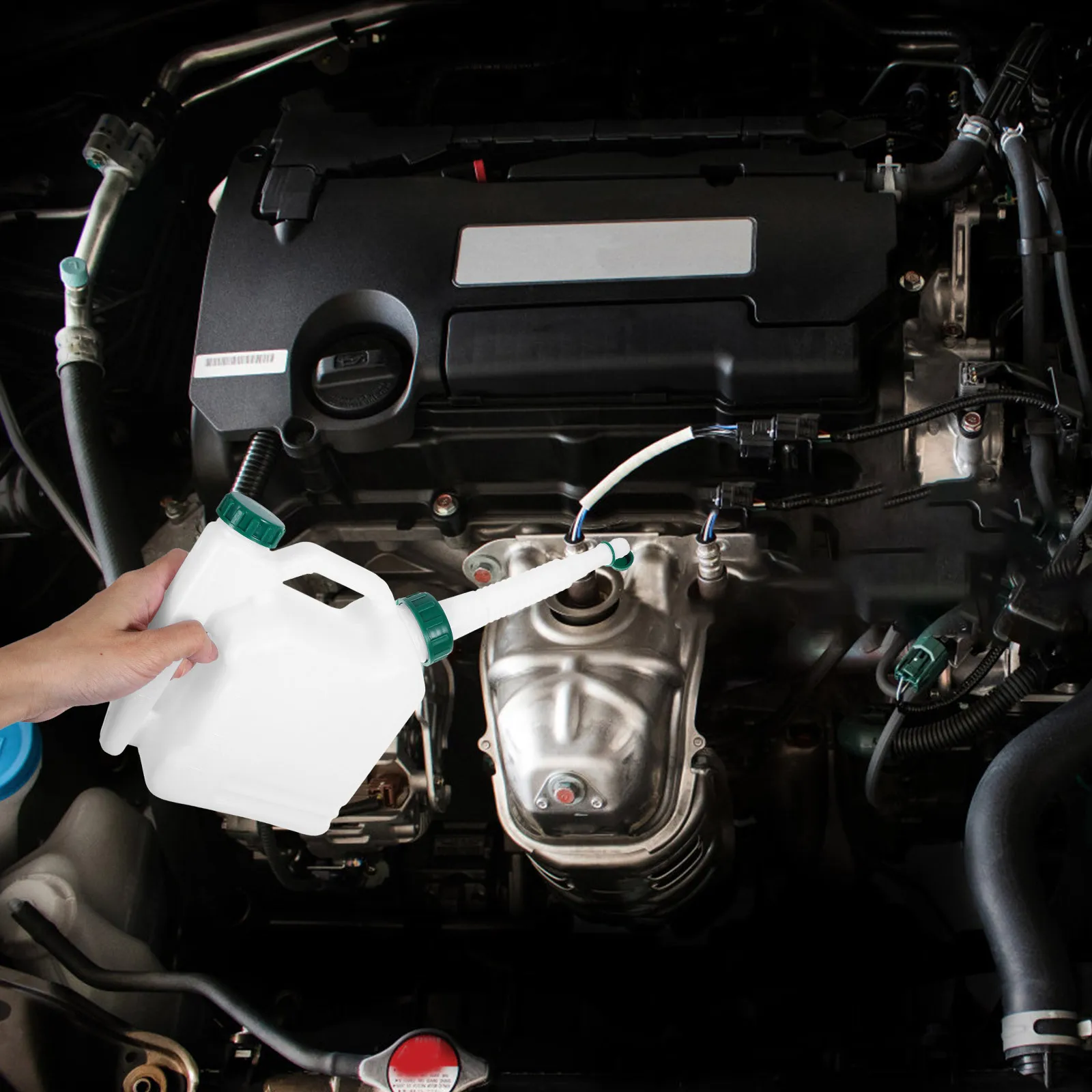 Butelka do mieszania paliwa Wytrzymały plastik Przenośny Zewnętrzny zbiornik na olej silnikowy do paliwa mieszane w stosunku stałym Szczelny Duża pojemność