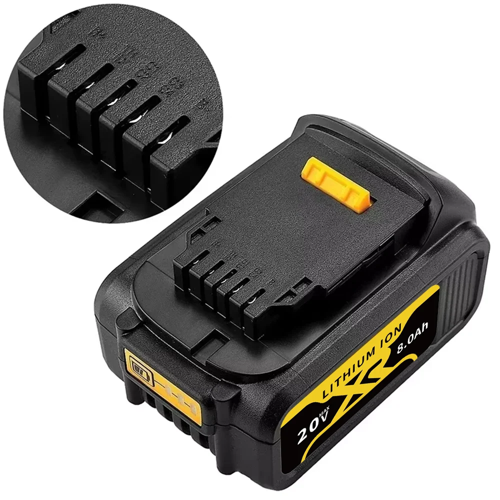 Original 8.0/12.0Ah For DeWalt 20V High-capacity cordless Tools Rechargeable Lithium Battery For DCF887 CB205 DCB204 DCB200