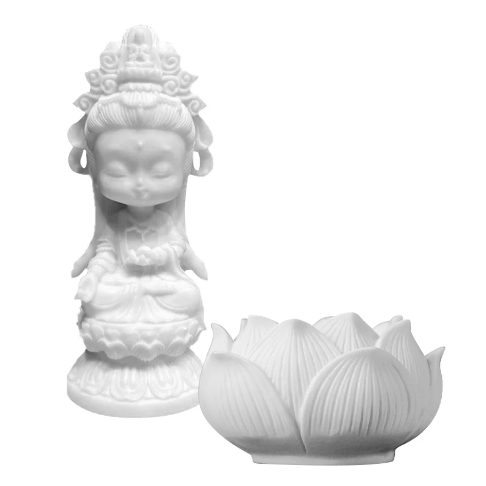 1Set Resin Buddha Statue Mini Sculpture Ideal for Home Entrances Gardens Decorative Craftsmanship Standout Mini Buddha Statue