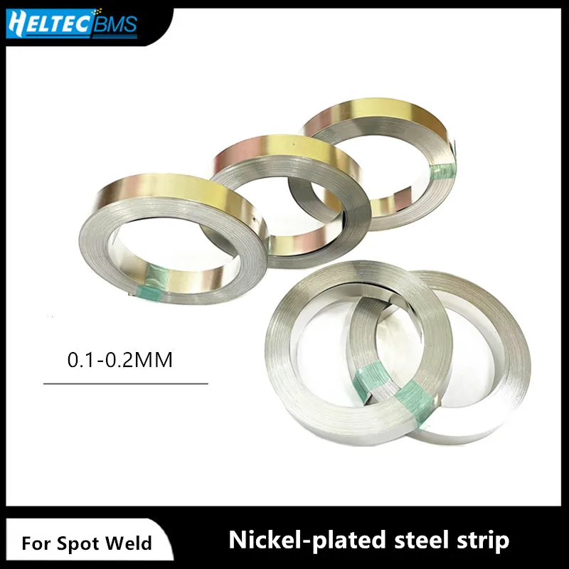 

1 Roll 10m 18650 Li-ion Battery Nickel Sheet Plate Nickel Plated Steel Belt Strip Connector spot welding machine Battery welders