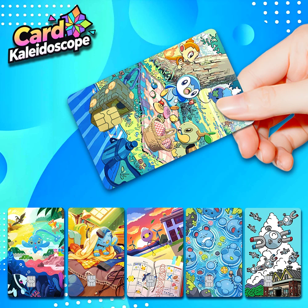

【S6】 PTCG Pocket Card illustration‌ Series Credit Card Skin Stickers for VISA JCB Mastercard and other bank card decorations