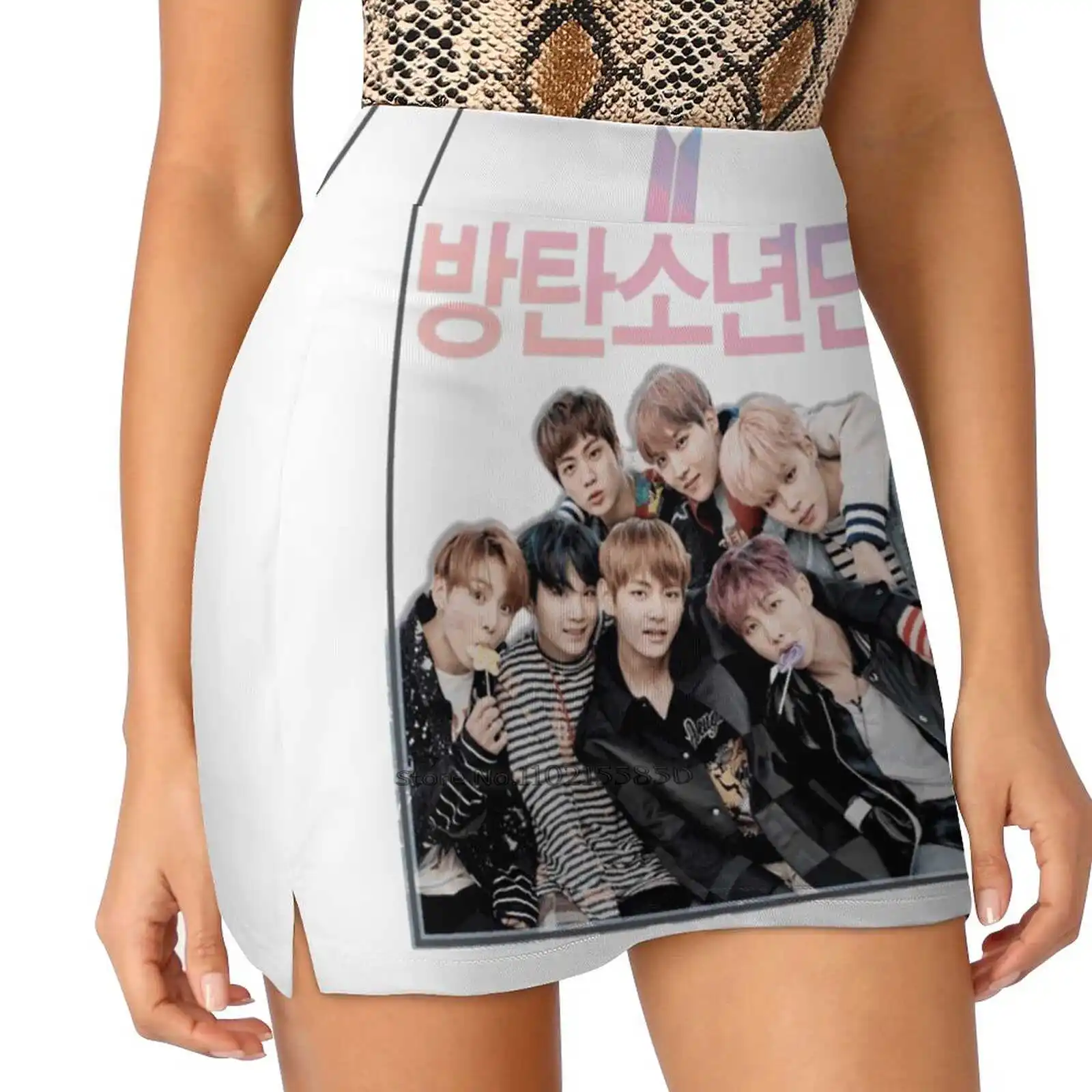 New Women Skirts Double-Layer Printed Short Dress Mini Sport Skirt Jimin Jhope Rm Jungkook Suga Jin V Taehyung Ladies Short