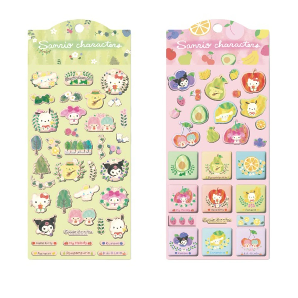 

Оригинальные объемные 3D-наклейки Sanrio: Hello Kitty, My Melody, Kuromi, Cinnamoroll — для девочек, для скрапбукинга, декора ноутбуков и чехлов для телефонов