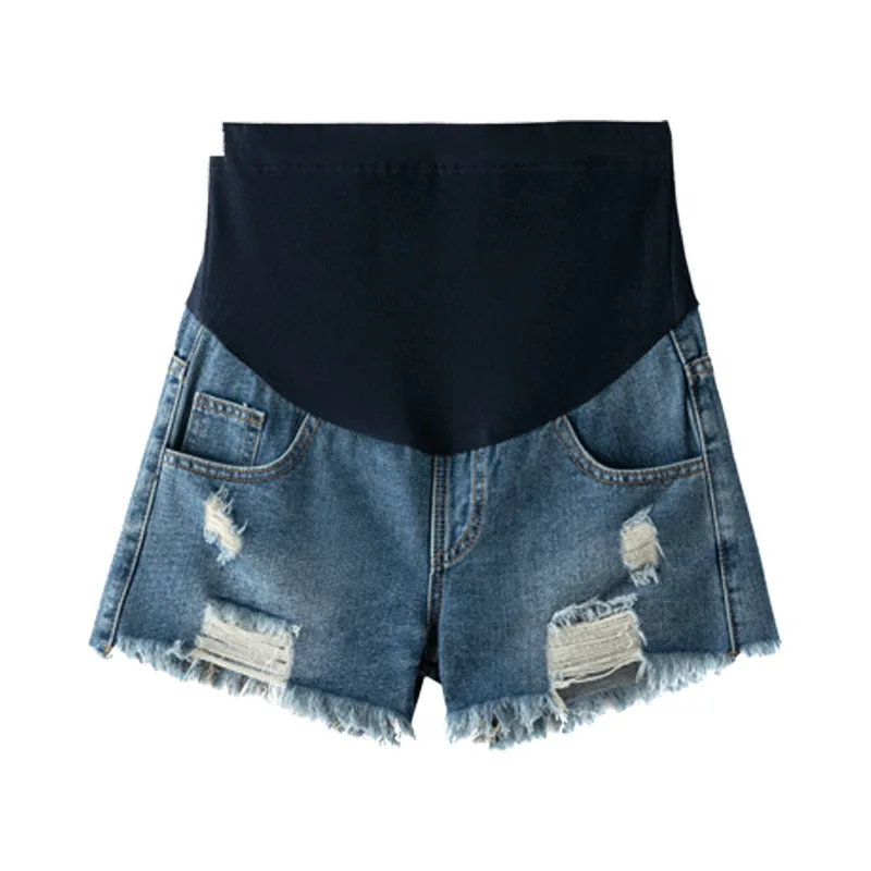 Summer Women Maternity Short Pants Pregnancy Shorts Pregnant High Waisted Denim Shorts Plus Size Pantalon Pants Women Clothes