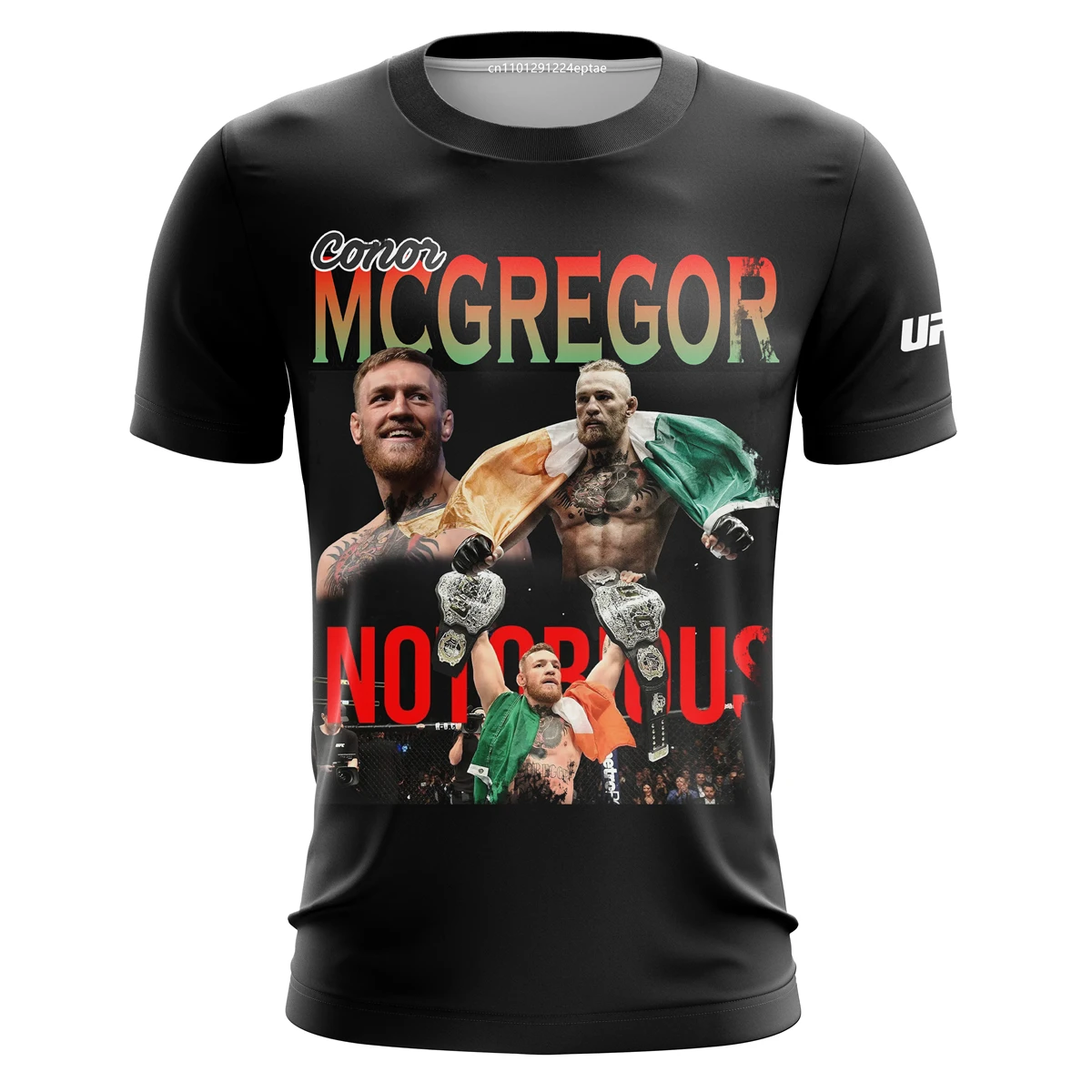 UFC مشغل حزام ذهبي كونونون مكجريجور بيريرا ثلاثية الأبعاد طباعة تي شيرت الرجال الملاكمة القتال اللياقة البدنية قصيرة الأكمام شبكة الرياضة تيز للذكور #1