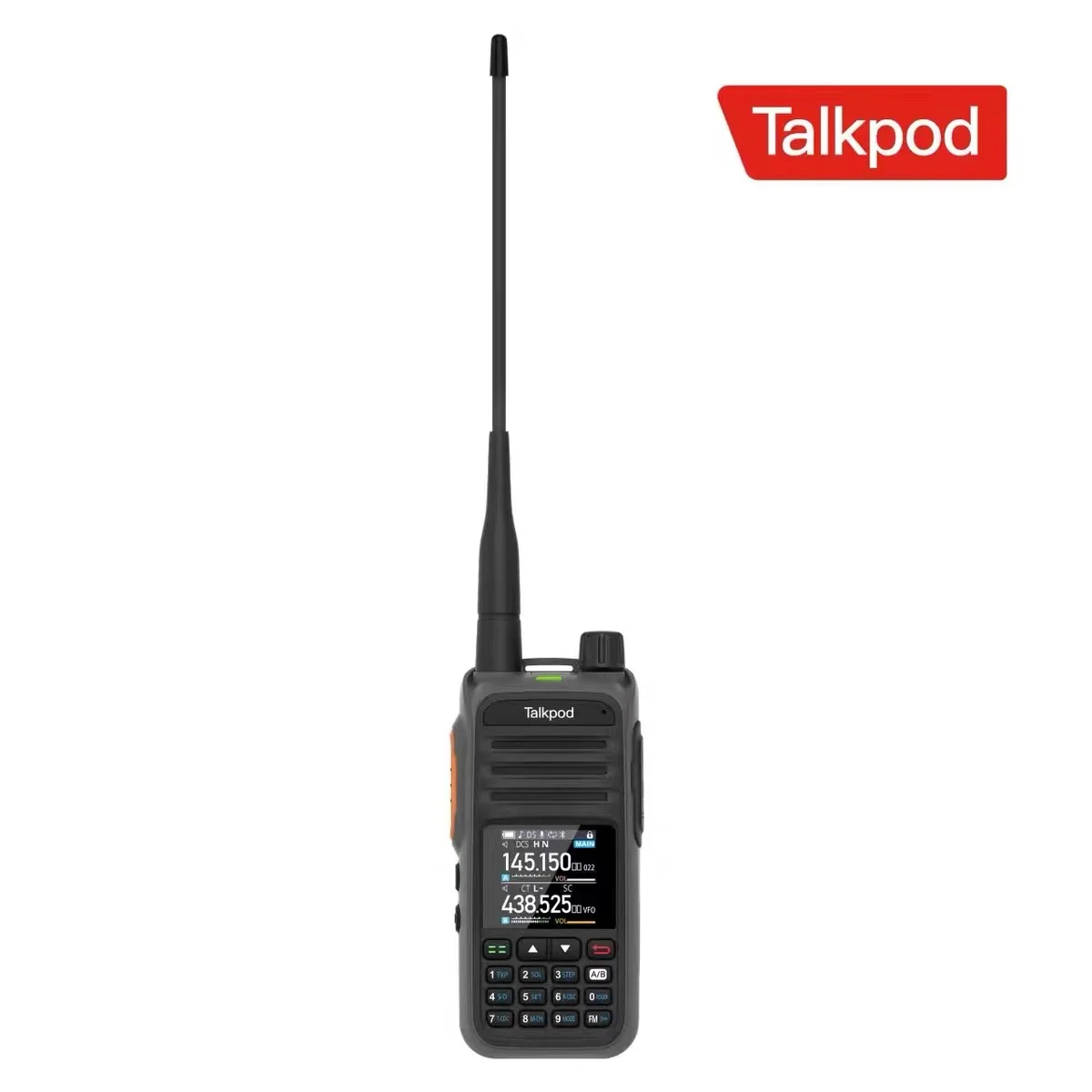 Talkpod New A36Plus Walkie Talkie Private Call AM AIR VHF UHF 7-Band Ham Radio 5W Output 512 Channel Receive Two Way Radio