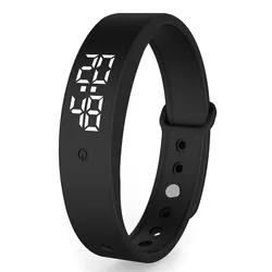 Cyfrowa inteligentna bransoletka LED Monitor Termometr Alarm wibracyjny Opaska na nadgarstek Inteligentna bransoletka Wodoodporna opaska Smartband dla studentów