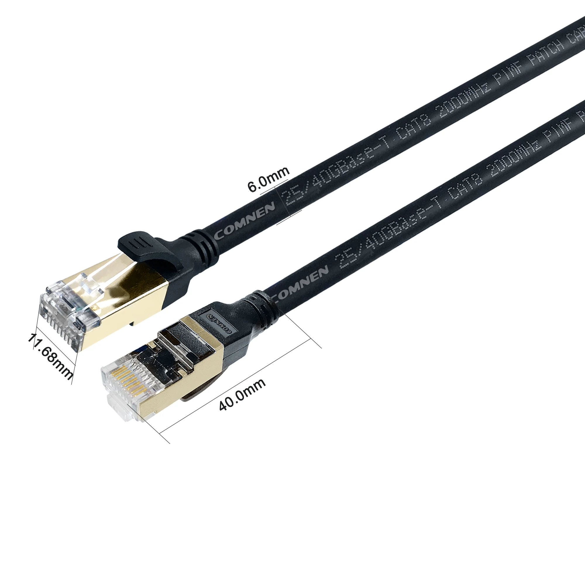 COMNEN CAT8 이더넷 케이블, Rj45 케이블, 40Gbps 2000MHz SSTP 28AWG 고속 케이블, CAT 8 네트워크 랜 코드 이더넷 패치, Ps5 용