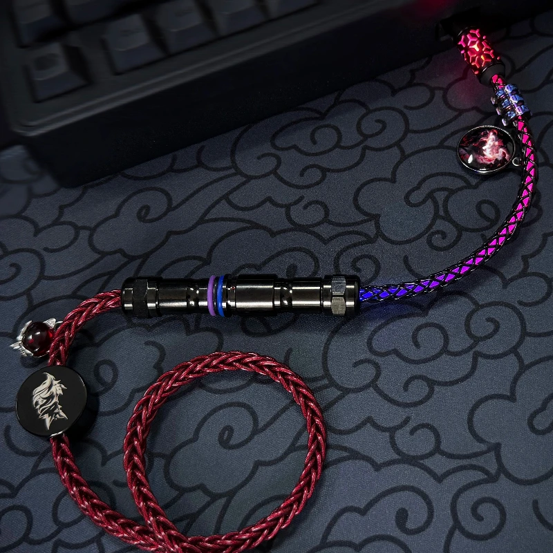 SHINE Keyboard Cable ShanHaiJing Series Eastern Great Wilderness Minghu Jiuyan Limited Edition 8K E-sports Aviation Plug Cable