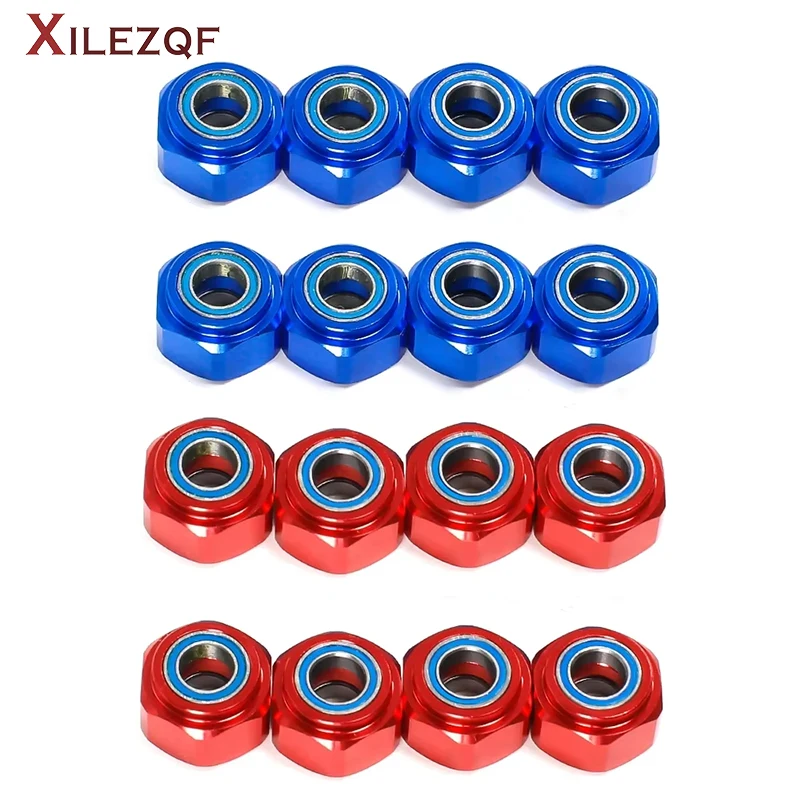 XILEZQF RC TAMIYA DT03 Aluminum Alloy Bearing Hexagonal Joint (Front Wheel Only) # DT3010F
