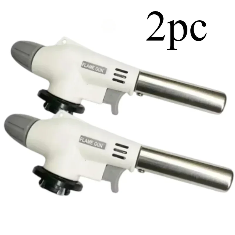 Flame Gun Torch Cooking Autolgnition Butane Gas Welding-Burner Welding Gas Burner Flame Gas Torch Blow for BBQ Camping Cookin